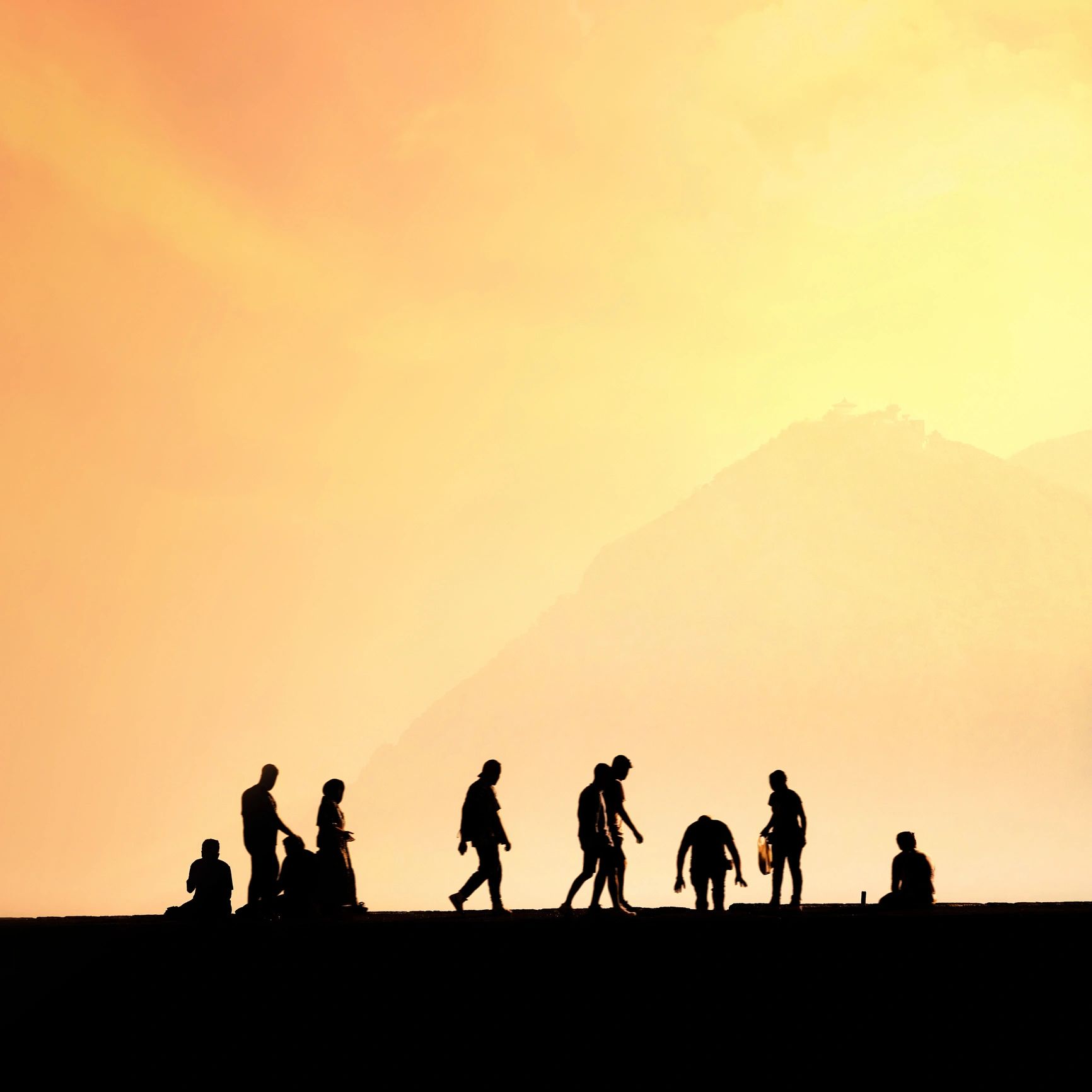 lifestyle brand gathering minimal design sunset tones